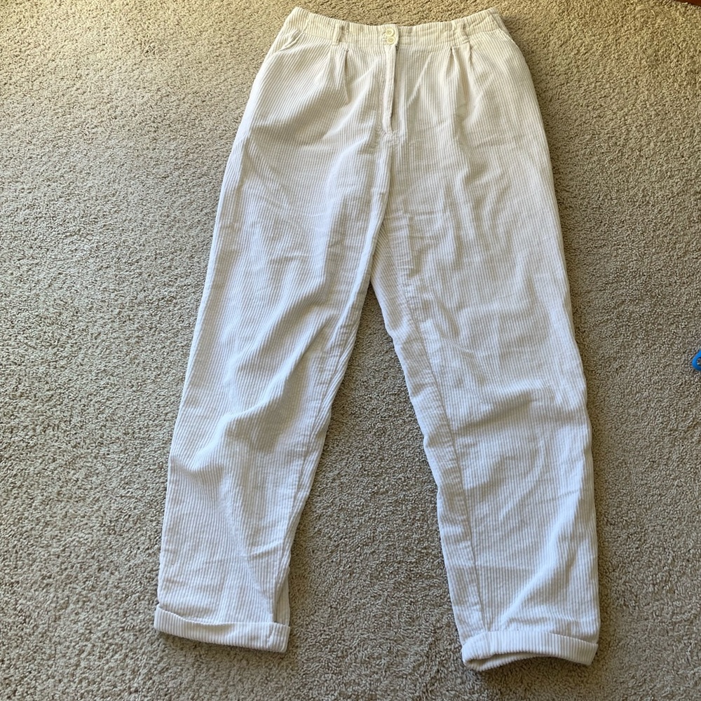 Vintage White Corduroy Pants